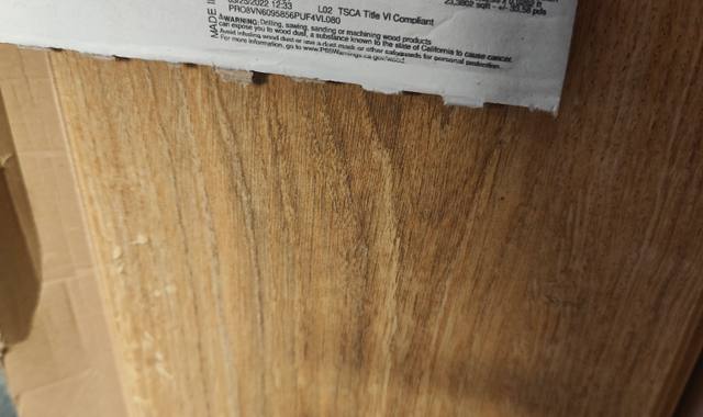 Bricolage lame de parquet stratifié