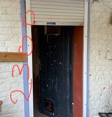 Bricolage volet roulant de 2300x850