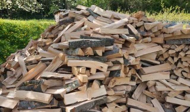 Bricolage bois de chauffage  bien sec