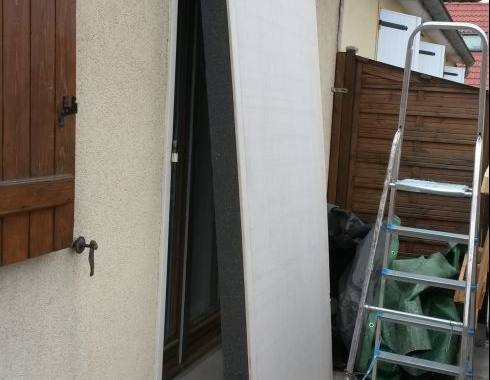 Bricolage panneau Placo+90mmIsol. 250x120cm