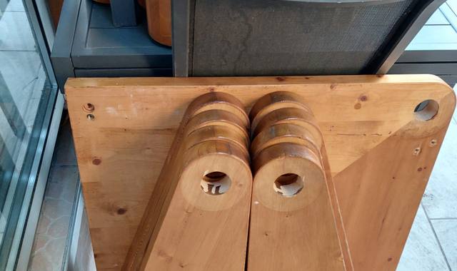 Bricolage escalier bois colimaçon 8 marches