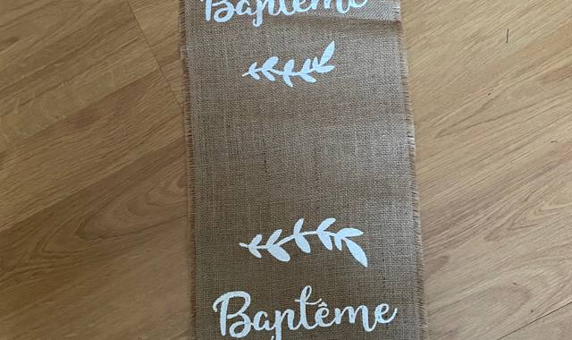Bricolage toile de jute