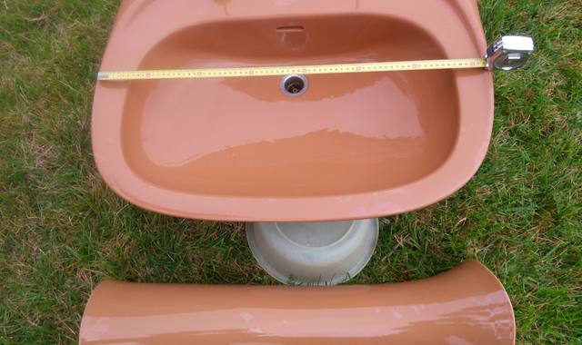 Bricolage lavabo sur colonne