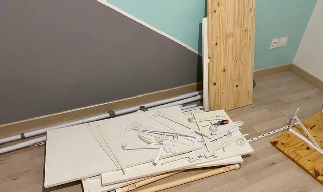 Bricolage équerre pour étagère + étagères