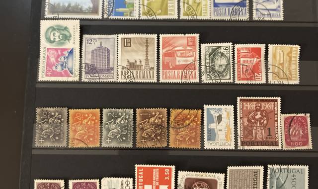 Collection timbres MONDE - lot 01-06