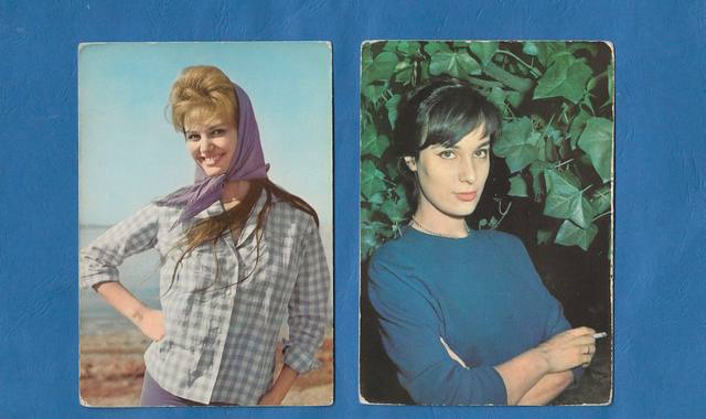 Collection cartes postales actrices
