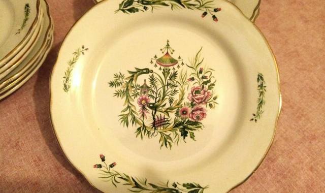 Collection 2 assiettes digoin sarreguemines pour deco