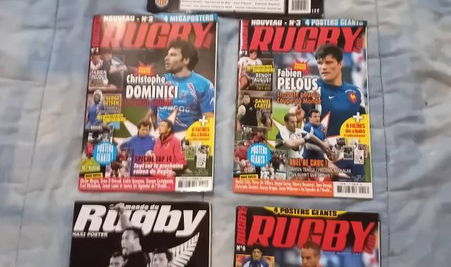 Collection magazines + calendrier rugby