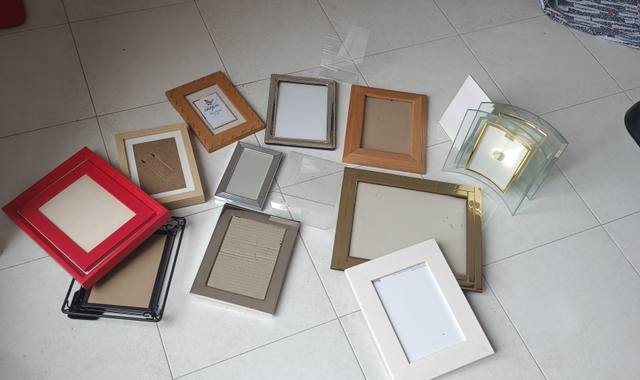 Divers de multiples cadres photo
