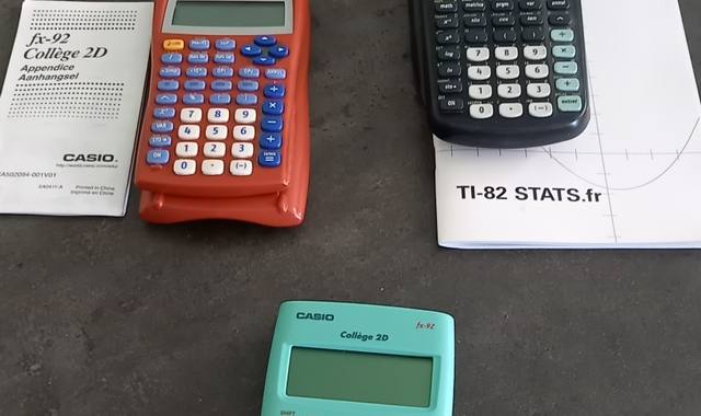 Divers calculatrices college