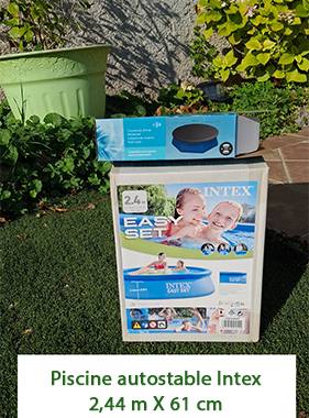 Divers piscine autostable + couverture de piscine