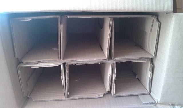 Divers cartons de 6 bouteilles