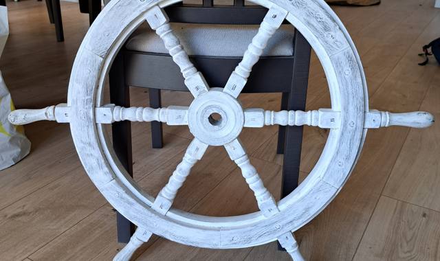 Divers décoration - barre de navire en bois