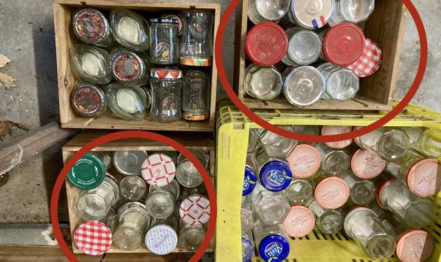 Divers pots de confiture