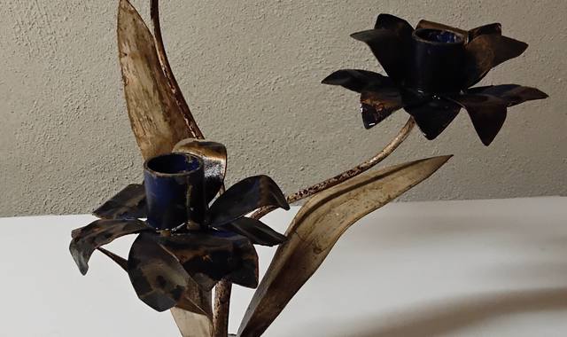 Divers bougeoir metal