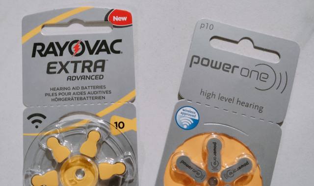 Divers piles auditives taille 10