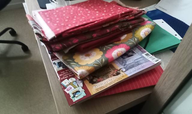 Divers coupons de tissus