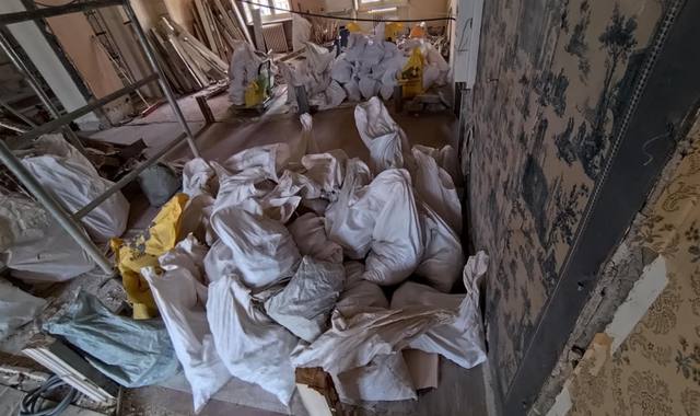 Divers gravats de brique