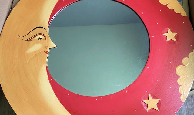 Divers miroir rond Lune