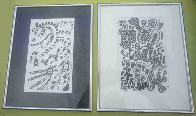 Divers 2 tableaux encadrées