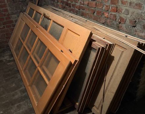 Divers lot de portes vitrees double vitrage