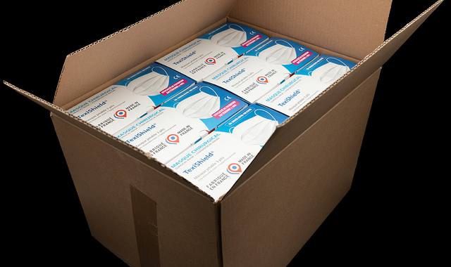 Divers lots de 36 cartons de 2500 masques chirurgicaux