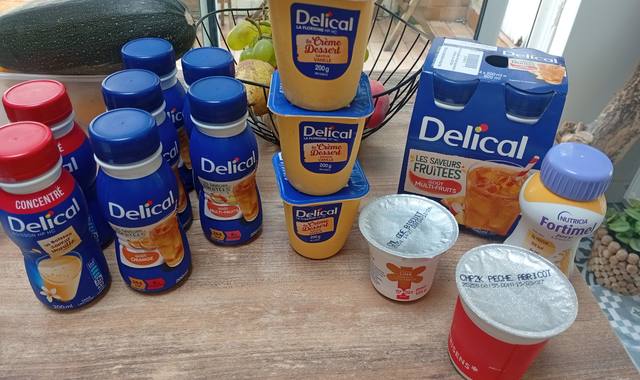 Divers crème dessert et boissons protéinées