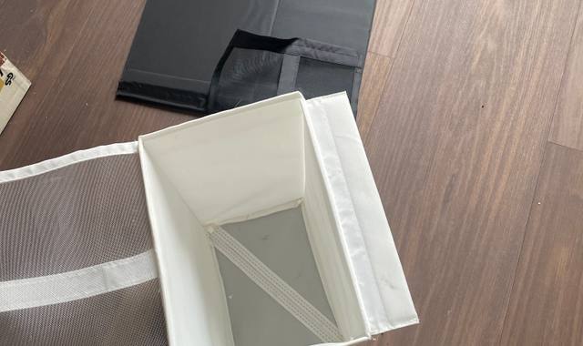 Divers boîtes de rangement en tissu pliables IKEA