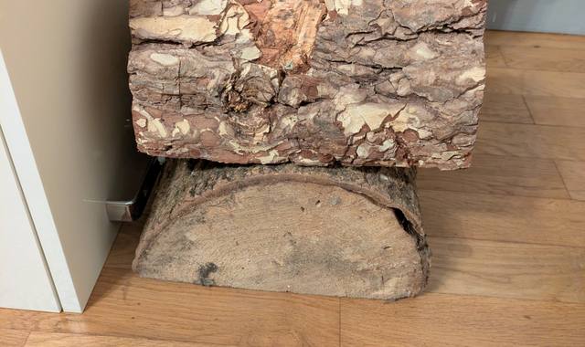 Divers 2 demi bûche pied de sapin de Noël