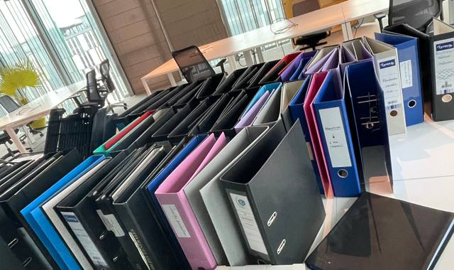 Divers classeurs et intercalaires