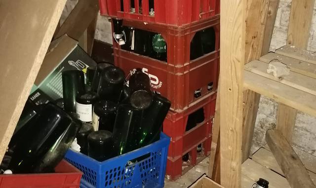 Divers lot de bouteilles de cidre propres