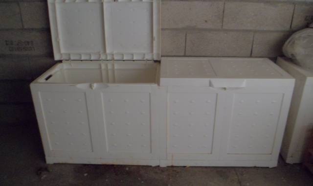 Divers coffres de rangement jardin ou garage