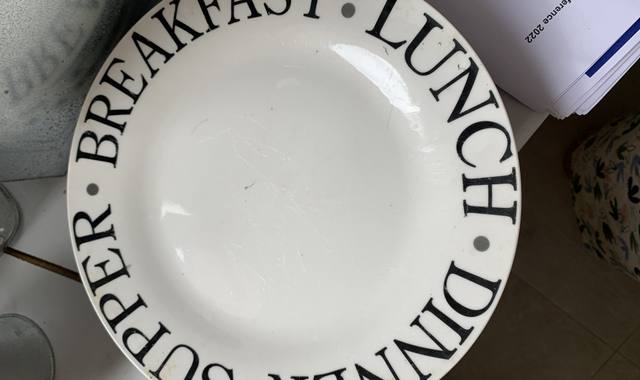 Divers vaisselle - 4 grandes assiettes pour tous les jours