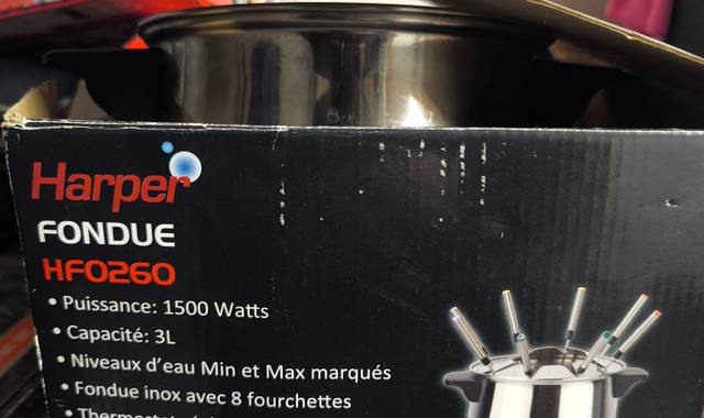 Electroménager appareil a fondue