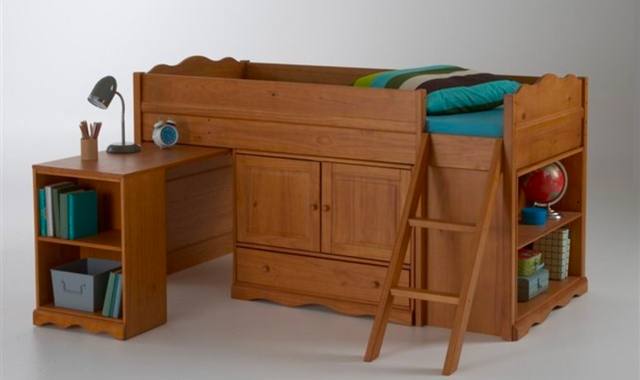 Equipements pour Bébé, Enfants, Puériculture lit enfant ensemble bureau bibliothèque série authentique style