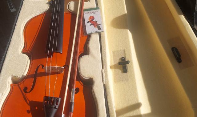 Instruments de musique violon d'étude et sa pochette