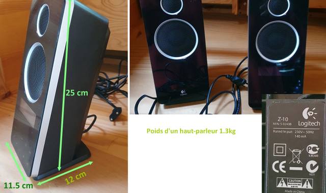 Informatique hauts- parleurs Logitech Z-10 pour ordinateur