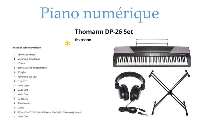 Instruments de musique piano de scene numérique Thomann DP26