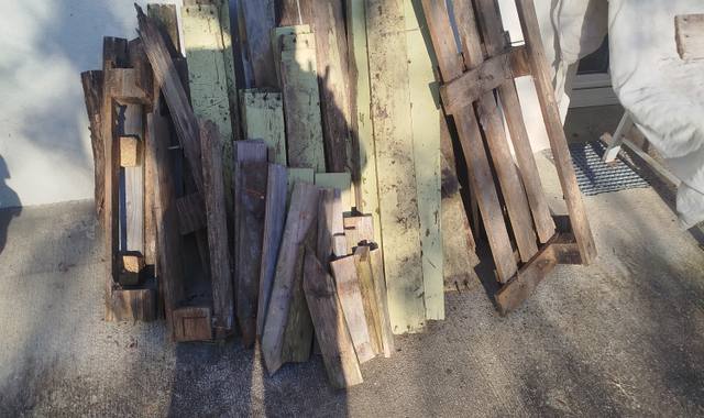 Jardinage chutes de bois