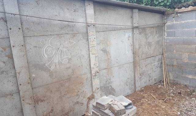 Jardinage garage en plaques fibro ciment
