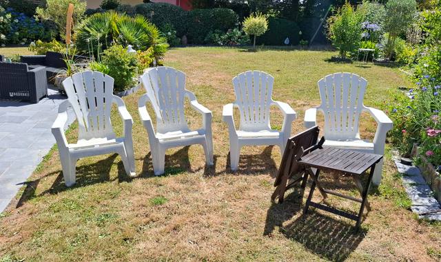 Jardinage fauteuils de jardin et tables bois pliables