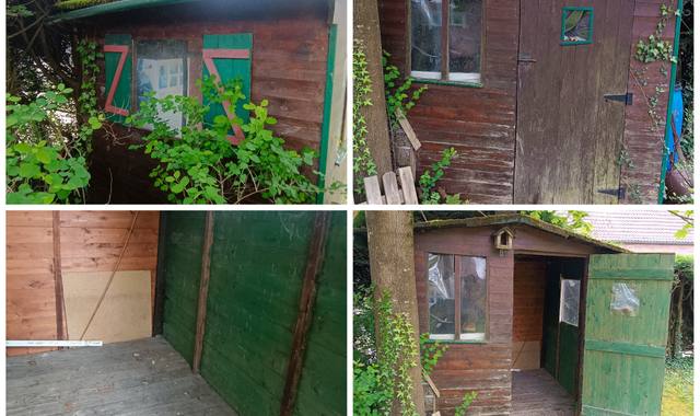 Jardinage abri de jardin avec plancher