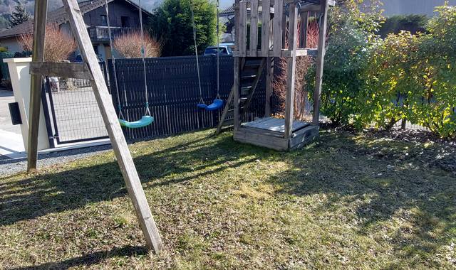 Jardinage balançoire