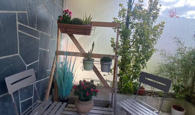 Jardinage jardinières et chaises pliantes - Décorations pour balcon ou terrasse