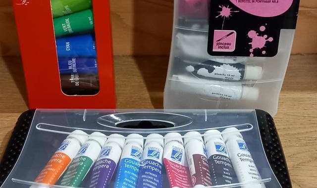 Jeux, Jouets lot de peinture, gouaches