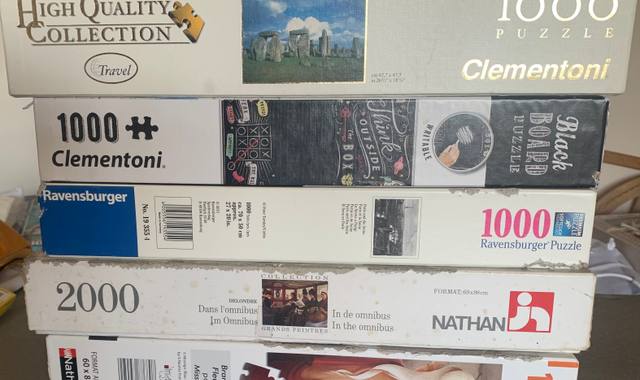 Jeux, Jouets puzzles 1000 ou 2000 pièces