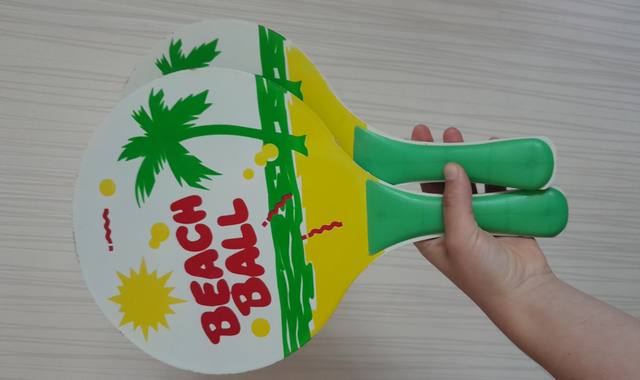 Jeux, Jouets raquettes de plage en bois Vintage