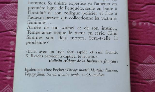 Livres-Revues livre Déjà Dead par Kathy REICHS