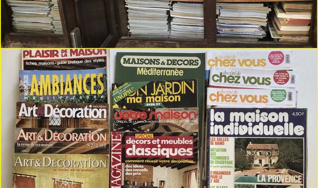 Livres-Revues collection de magazines sur le thème Maison/Déco/Jardin