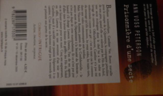 Livres-Revues prisonnière d'une secte